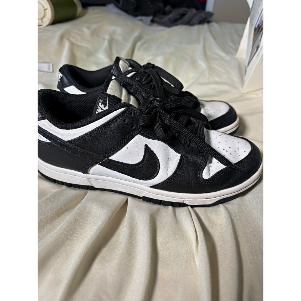 Nike Dunk Low "Black White" White/Black/White Leather Low Top Sneaker DD1391-100